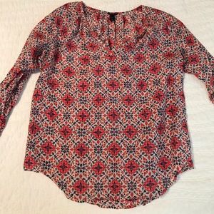 J Crew multi colored top